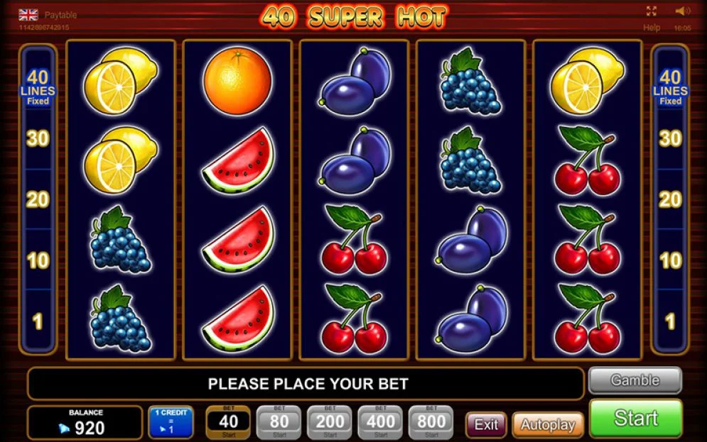 How to play in 40 Super Hot Slot